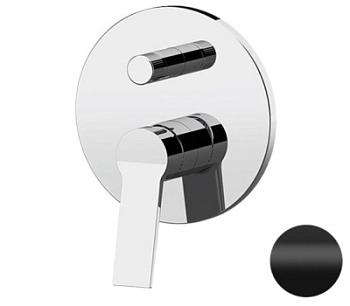 Смеситель для душа Remer Slash SL09HNO, черный матовый