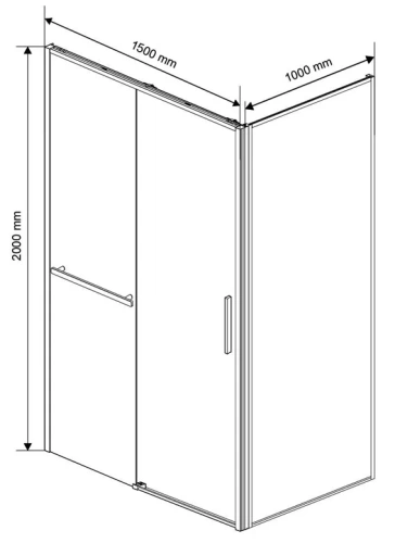 Душевой уголок Vincea Slim Soft VSR-1SS1015CL