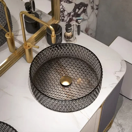 Умывальник Rea Cristal 39 Grey U8880