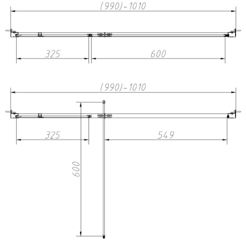 Душевой уголок Vincea Slim-N VSR-4SNP9010CL