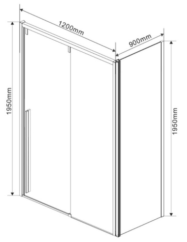 Душевой уголок Vincea Lugano VSR-1L9012CGB-1