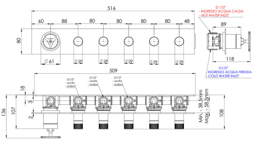 Смеситель для душа Remer Chrono CH98D5