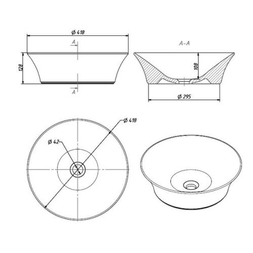 Умывальник Caprigo W8222