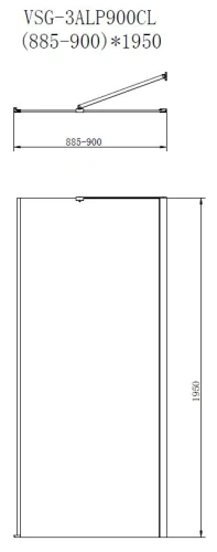Душевой уголок Vincea Alpha VSR-3ALP9090CL