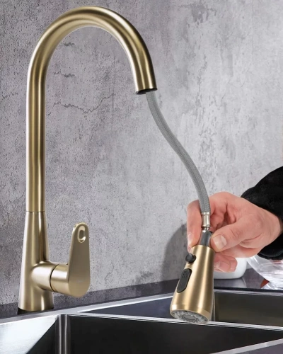 Смеситель для мойки Rea Mild gold B4802