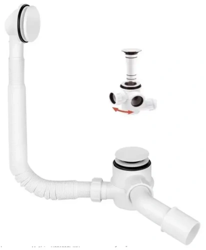 Сифон для ванны McAlpine HC2600CL-WH