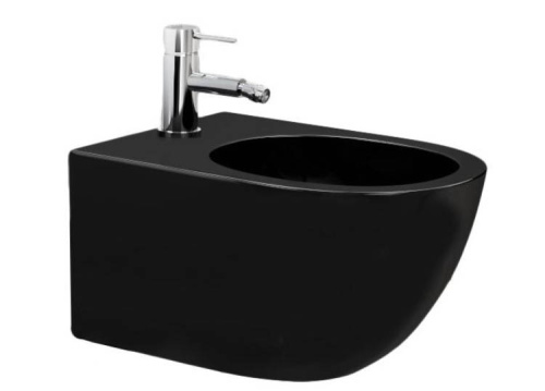 Биде подвесное Rea Carlo Mini Black matt C9901