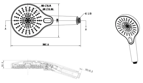 Душевая система Vincea Inspire VSFW-4I211RMB
