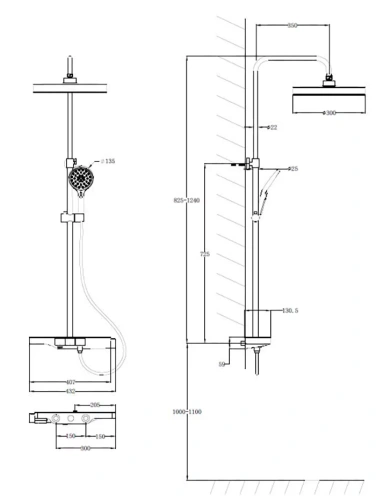 Душевая система Vincea Inspire VSFS-3I12TCH