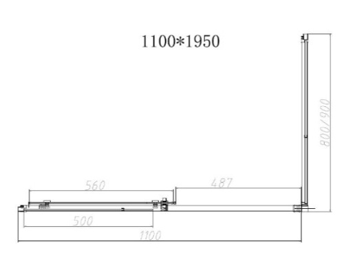 Душевой уголок Vincea Slim-N VSR-4SN9011CGB