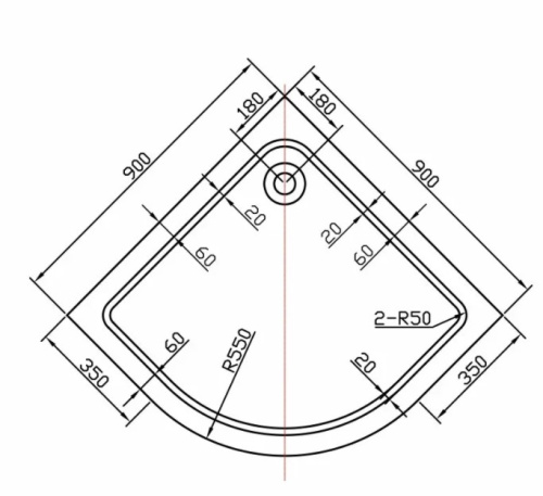 Душевой поддон Vincea VST-2AQ-9090