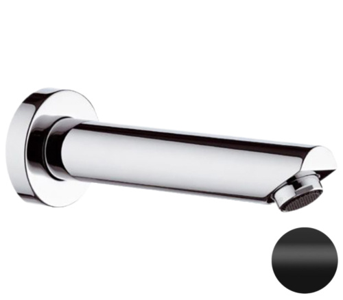 Излив настенный 18 см Remer 91MNO, черный матовый