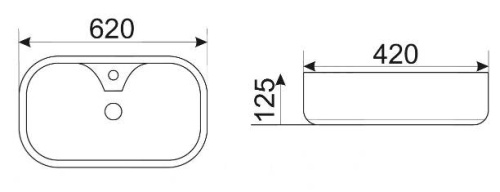 Умывальник CeramaLux 9446