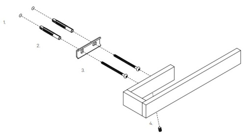 Полотенцедержатель Decor Walther Contract HTR 0651277