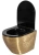Унитаз подвесной Rea Carlo Flat Gold Brush Black C3300 Унитаз подвесной Rea Carlo Flat Gold Brush Black C3300