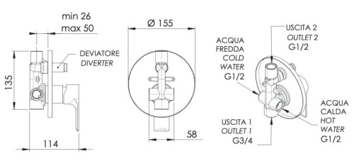 Душевая система Remer Energy EY09S02MD25MVB