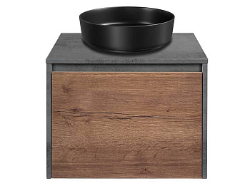 Тумба подвесная Vincea Mesa 600 T.Oak + Beton VMC-2MS600TB