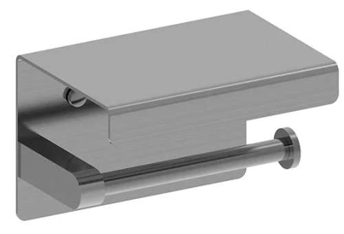 Бумагодержатель с полкой Nemo NM-C01055BGM brush gun metal