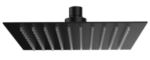 Верхний душ с шарнирным соединением 20 см Remer 357UFS20NOX, черный матовый