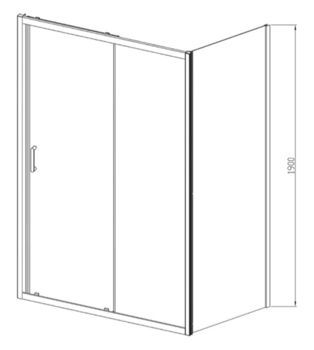 Душевой уголок Vincea Alpha VSR-3AL8012MT