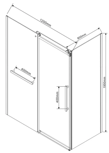 Душевой уголок Vincea Como Soft VSR-1CS8012CL