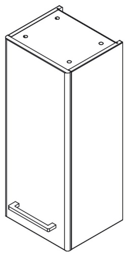 Шкаф подвесной Caprigo Accord 2260L-SF026