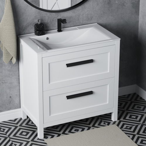 Тумба напольная Vela Фаворит массив 80Н (белый) под Milen TU69203