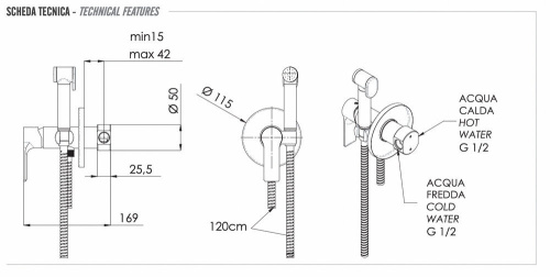 Гигиенический душ Remer Energy EY65W