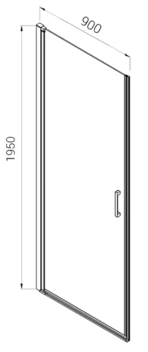 Душевая дверь Vincea Alpha VDP-3AL900МТ