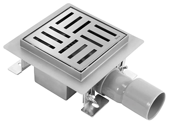 Трап для душа Rea Cross 150x150 nikiel matt G6201