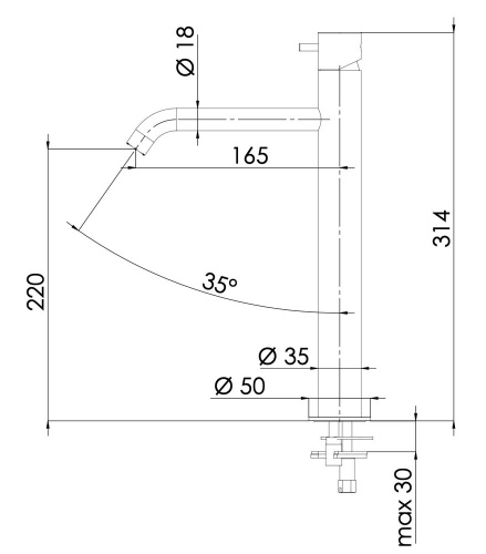 Смеситель для раковины Daniel Tokyo TK607B15