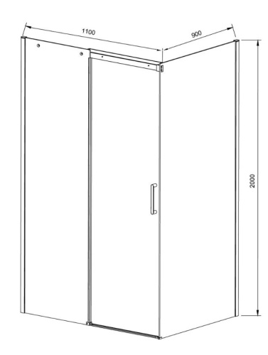 Душевой уголок Vincea Dice VSR-4D9011CL