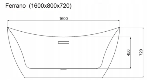 Ванна акриловая Rea Ferrano 160 W0150
