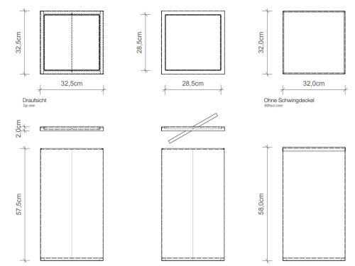 Корзина для белья Decor Walther DW 215 0610970