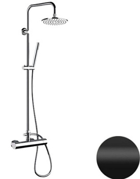 Душевая система Remer Minimal N37RX7MMM20NO, черный матовый