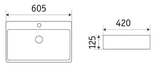 Умывальник CeramaLux D1338