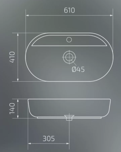 Умывальник Gid Gm1346