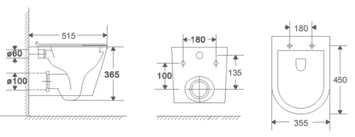 Унитаз подвесной Vincea Tornado Piatti VT1-11T