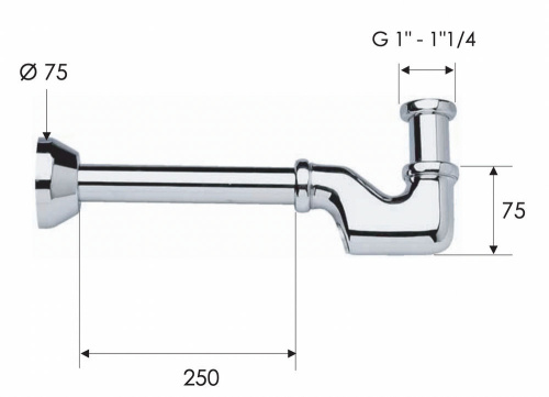 Сифон 1”1/4 Remer 956114