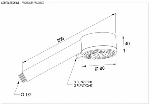 Ручной душ Remer 319MOX