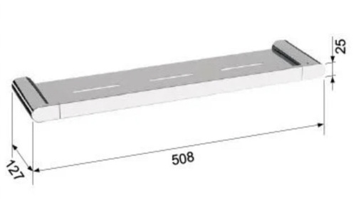 Полка 51 см Remer Lounge LN20VO, бронза