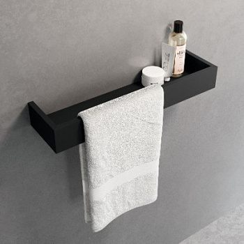 Полка с полотенцедержателем 45 см Novellini Frame R90AKFMPS45-H