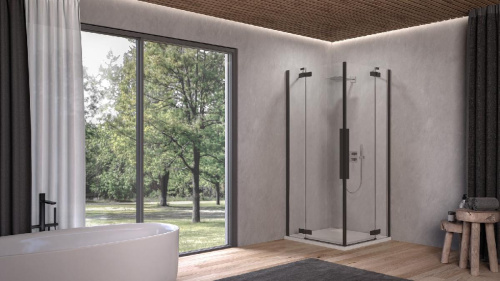 Душевой уголок Kolpa-San Polaris Q 90 black transparent 515350