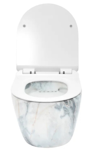 Унитаз подвесной Rea Carlos rimless Granit Shiny C8002