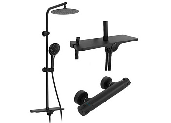 Душевая система Rea Mike Black P0550