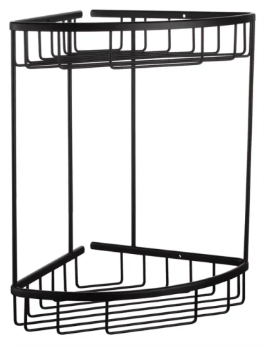 Полка двойная угловая решетка Vivi Felice F02 NERO OPACO