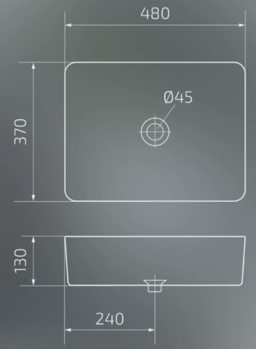Умывальник Gid Bm9103