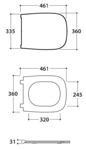 Сиденье с системой soft close Globo Genesis GN020AR