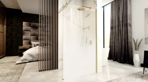 Душевая стенка Rea Aero Ombre white 110x195 K2465