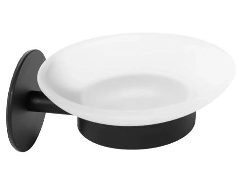 Мыльница подвесная Rea black matt 77078